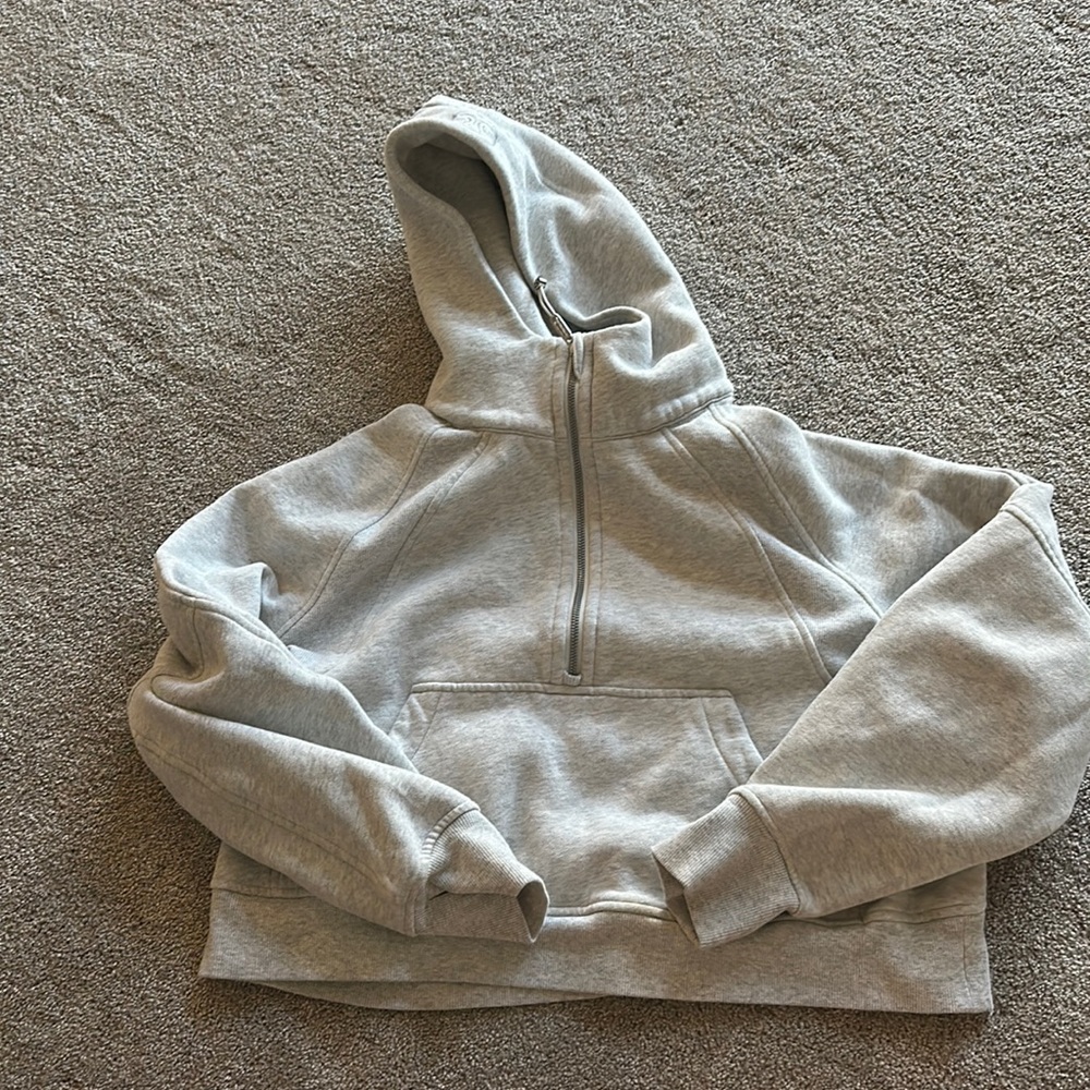 Lululemon Scuba Oversized Half-Zip Hoodie M/L - Grey
